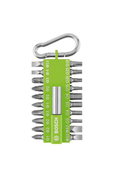 BOSCH 21-teiliges Schrauberbit-Set mit Snap-hook, Hellgrün BOSCH 21-teiliges Schrauberbit-Set mit Snap-hook, Hellgrün