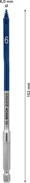 BOSCH EXPERT Self Cut Speed Flachfräsbohrer, 6 x 152 mm