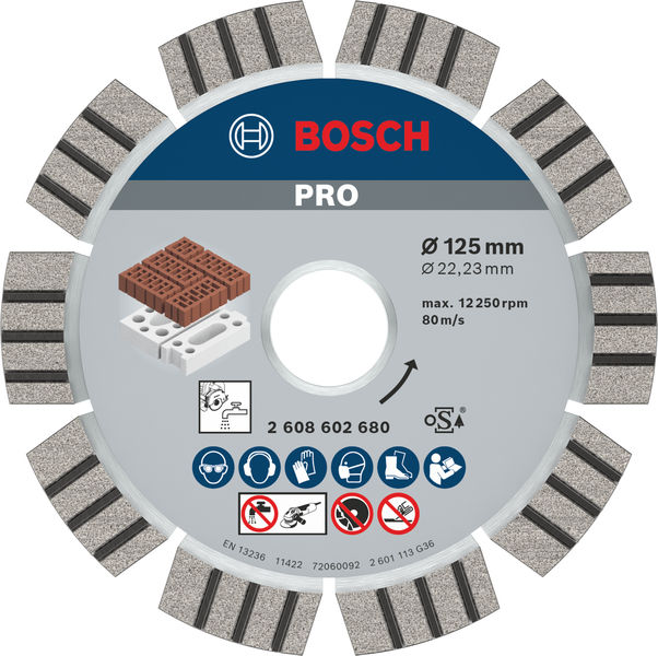 BOSCH PRO Abrasive Diamanttrennscheibe, 125 x 22,23 mm BOSCH PRO Abrasive Diamanttrennscheibe, 125 x 22,23 mm