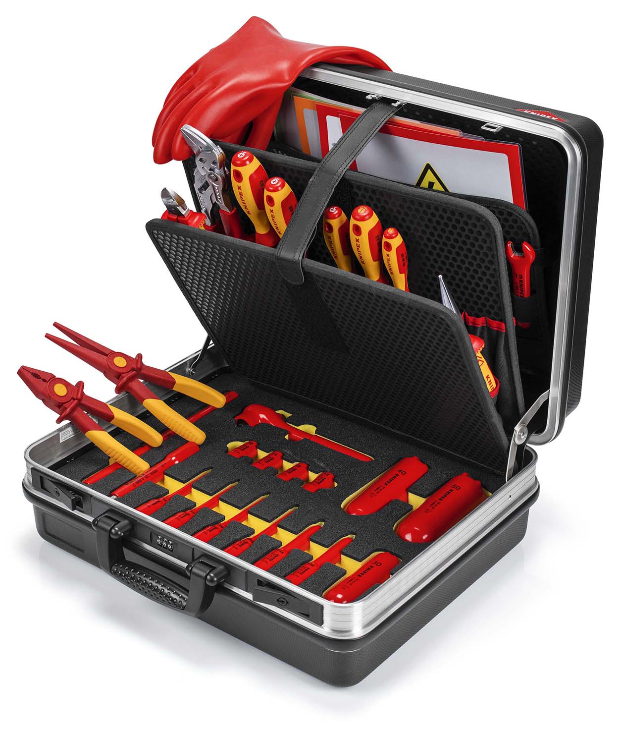 KNIPEX KNIPEX 00 21 05 EV Werkzeugkoffer "Basic" E-Mobilität 34-teilig 410 mm