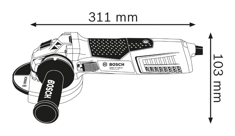 BOSCH Winkelschleifer GWS19-125 CIE im Karton BOSCH Winkelschleifer GWS19-125 CIE im Karton