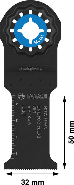 BOSCH PRO AIZ 32 AIB Blatt für Multifunktionswerkzeuge, 32 x 50 mm, 5-tlg.
