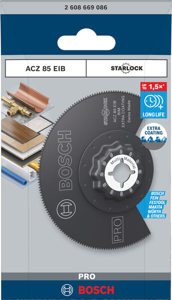 BOSCH PRO ACZ 85 EIB Blatt für Multifunktionswerkzeuge, 85 mm BOSCH PRO ACZ 85 EIB Blatt für Multifunktionswerkzeuge, 85 mm