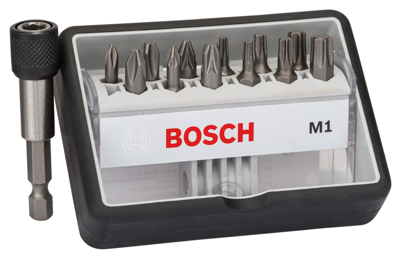 BOSCH 12+1-tlg. Schrauberbit-Set, Robust Line, M PH/PZ/T, Extra Hard-Ausführung BOSCH 12+1-tlg. Schrauberbit-Set, Robust Line, M PH/PZ/T, Extra Hard-Ausführung