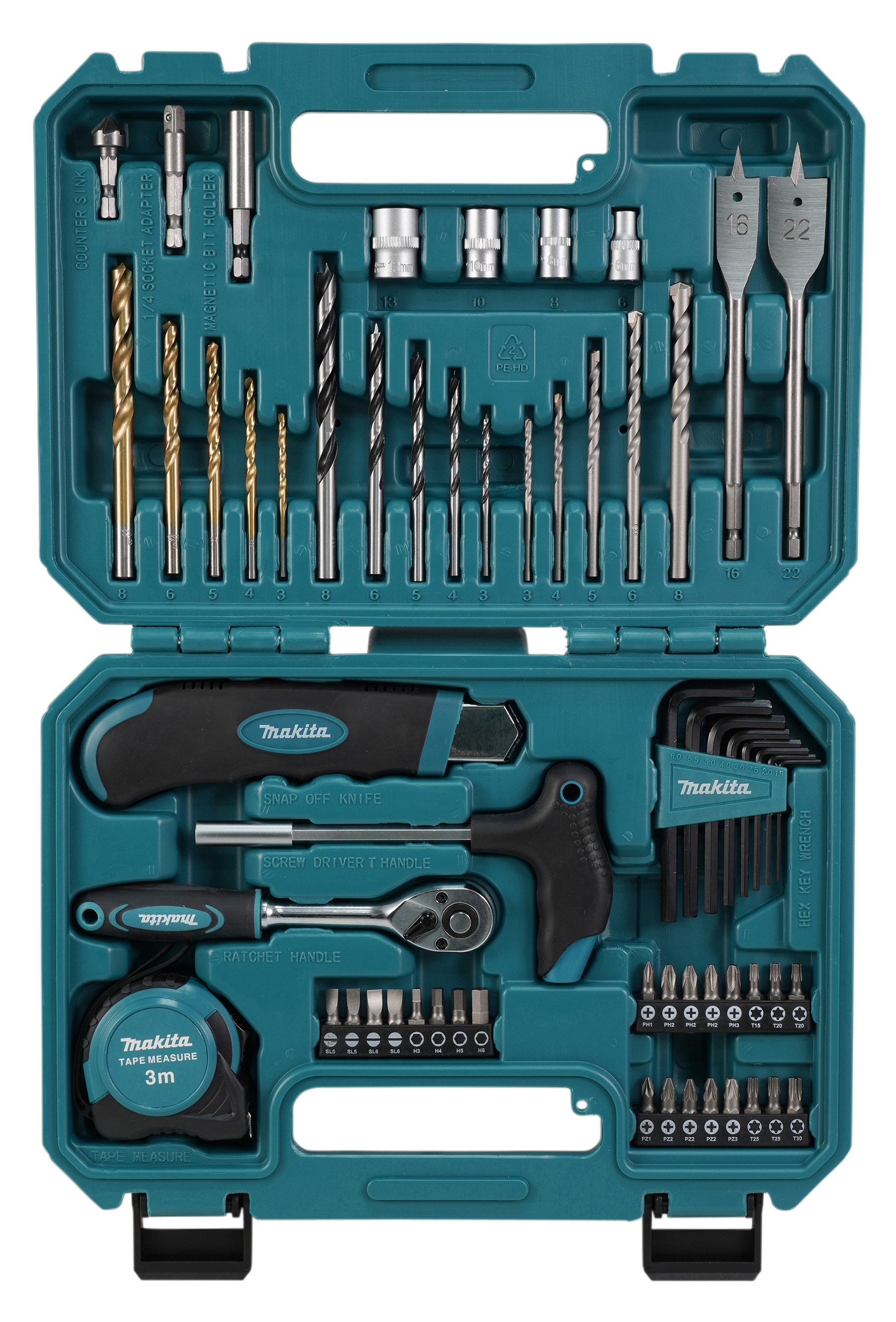 MAKITA Bohrer-Bit-Set 60-tlg. MAKITA Bohrer-Bit-Set 60-tlg.