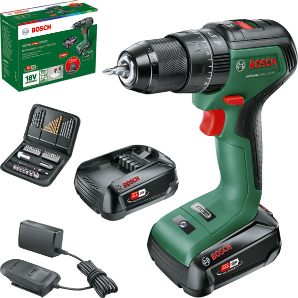 BOSCH Akku-Bohrschrauber UniversalImpact 18V-60