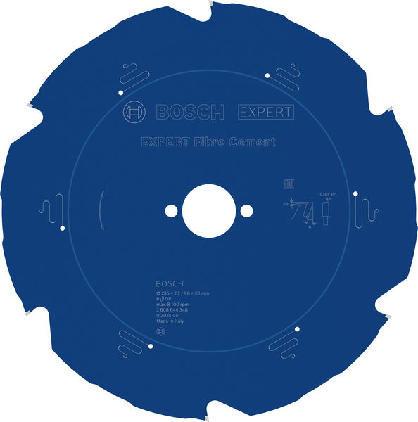 BOSCH EXPERT Fibre Cement Kreissägeblatt, 235x2,2/1,6x30 mm, Z6 BOSCH EXPERT Fibre Cement Kreissägeblatt, 235x2,2/1,6x30 mm, Z6