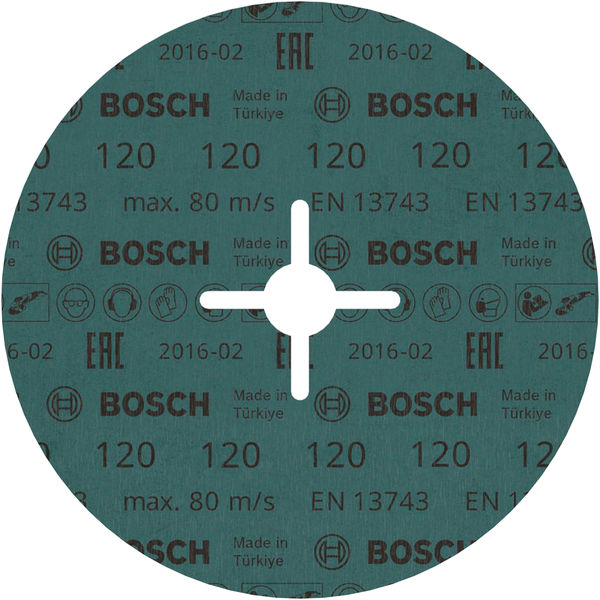 BOSCH PRO R574 Fiberscheibe, 180 mm, G120 BOSCH PRO R574 Fiberscheibe, 180 mm, G120
