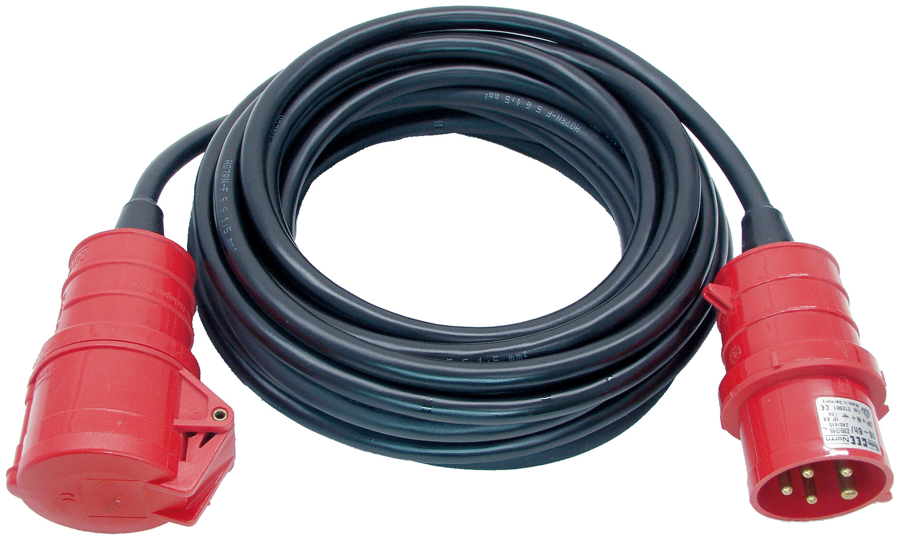 BRENNENSTUHL Professional CEE Verlängerungskabel IP44 25m schwarz H07RN-F 5G2,5 5-polig 400V/16A