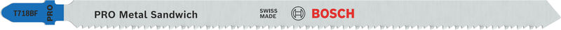 BOSCH PRO Metal Sandwich T718BF Stichsägeblatt, 180 mm, 5-tlg. BOSCH PRO Metal Sandwich T718BF Stichsägeblatt, 180 mm, 5-tlg.