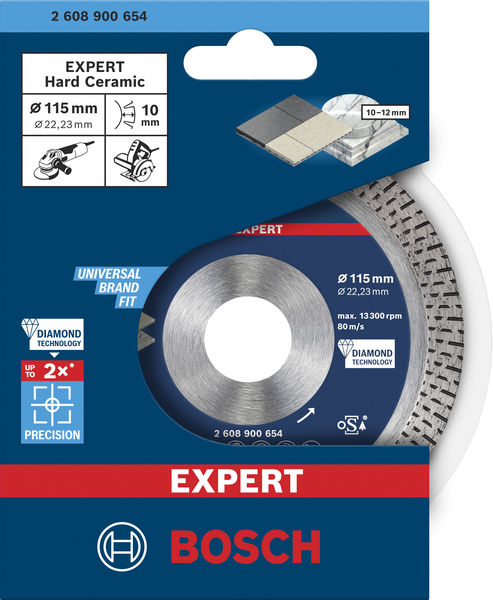 BOSCH EXPERT Hard Ceramic Diamanttrennscheibe, 115x22,23 mm