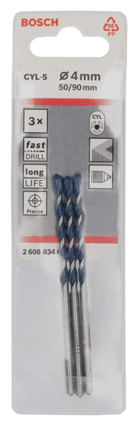 BOSCH 3pcs set CYL-5 4x90
