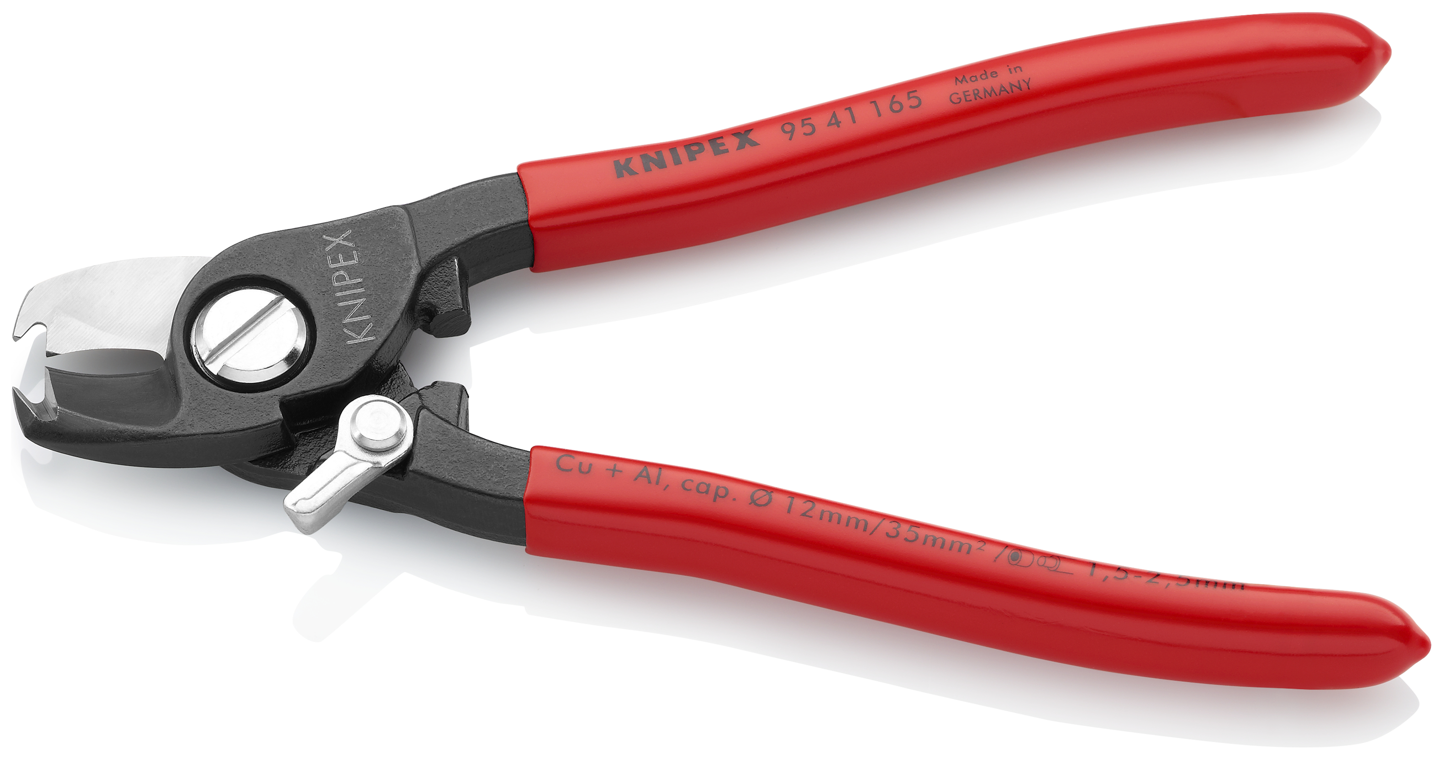 KNIPEX KNIPEX 95 41 165 Kabelschere 165 mm brüniert mit Kunststoff überzogen KNIPEX KNIPEX 95 41 165 Kabelschere 165 mm brüniert mit Kunststoff überzogen