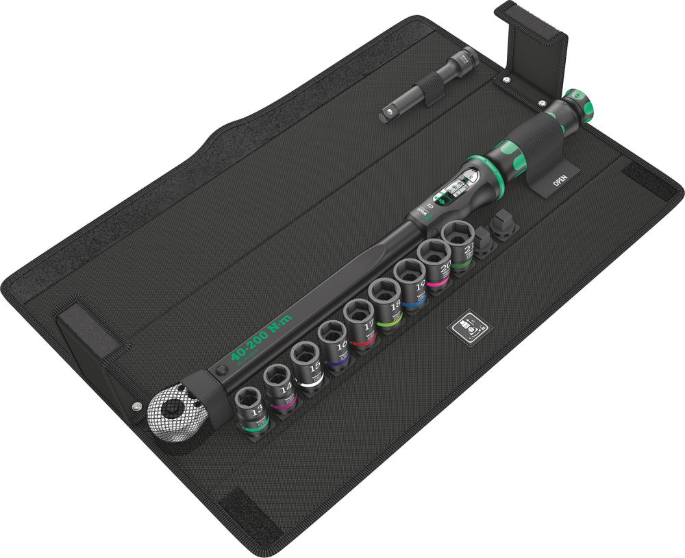 WERA Click-Torque C 3 Set 2 für die Betonverschraubung, 40-200 Nm, 11-teilig WERA Click-Torque C 3 Set 2 für die Betonverschraubung, 40-200 Nm, 11-teilig