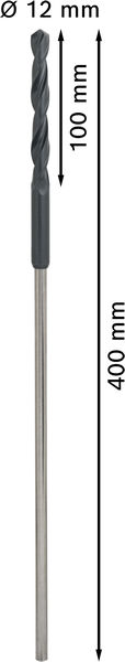 BOSCH PRO Wood HSS Installationsbohrer, 12 x 100 x 400 mm