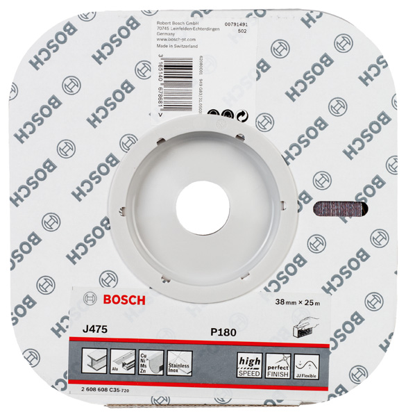 BOSCH Schleifrolle J475 Best for Metal, Gewebeschleifrolle, 38 mm x 25 m, 180 BOSCH Schleifrolle J475 Best for Metal, Gewebeschleifrolle, 38 mm x 25 m, 180