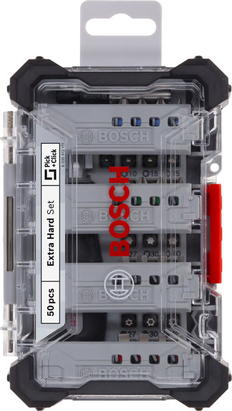 BOSCH Extra Hard Schrauberbitsatz, 50-tlg. BOSCH Extra Hard Schrauberbitsatz, 50-tlg.