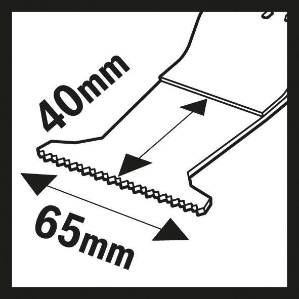 BOSCH HCS Tauchsägeblatt AII 65 APC Wood, 40 x 65 mm, 10er-Pack