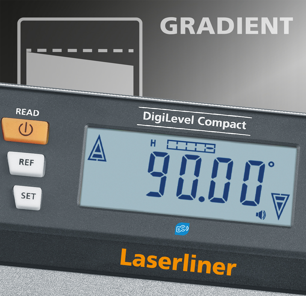 LASERLINER Digitale Elektronik-Wasserwaage DigiLevel Compact