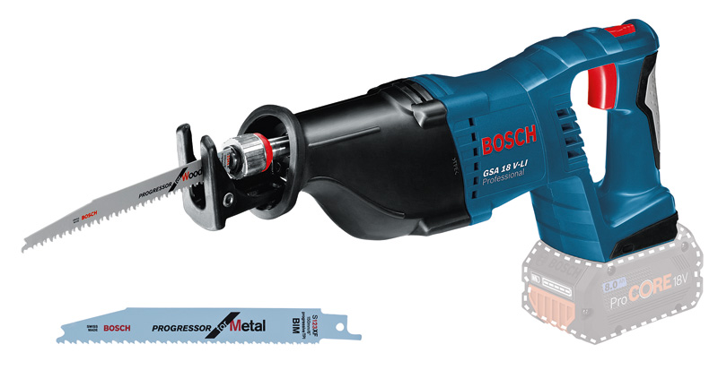 BOSCH Akku-Säbelsäge GSA 18V-LI in Kartonschachel