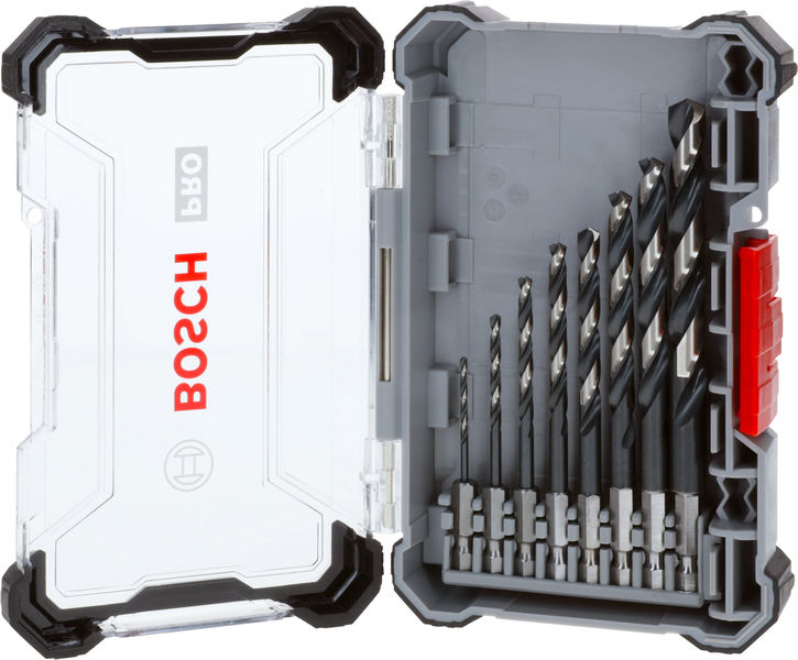 BOSCH PRO Metal HSS-G Impact Spiralbohrer Set, 8-tlg., in Box