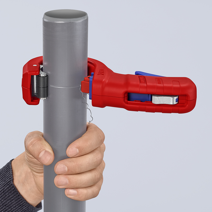 KNIPEX KNIPEX 90 23 02 BK DPT50 Rohrschneider für dickwandige Kunststoffrohre, auch kerngeschäumt Schneiden und Anfasen in einem Schritt 202 mm mit Kunststoff überzogen KNIPEX KNIPEX 90 23 02 BK DPT50 Rohrschneider für dickwandige Kunststoffrohre, auch kerngeschäumt Schneiden und Anfasen in einem Schritt 202 mm mit Kunststoff überzogen