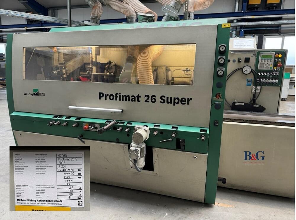 WEINIG Vierseitenhobel Profimat 26 Super WEINIG Vierseitenhobel Profimat 26 Super