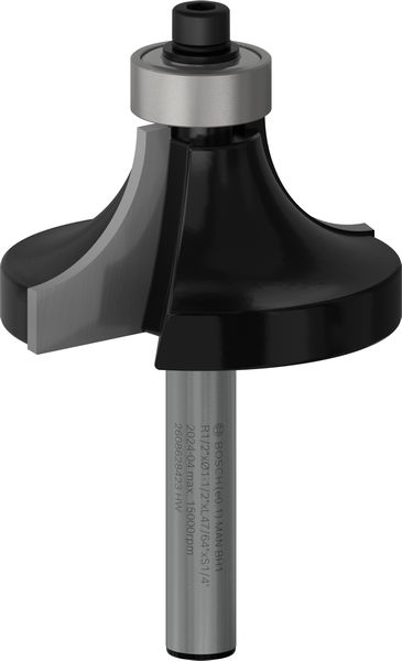 BOSCH PRO Abrundfräser, R 1/2", Schaft 1/4"