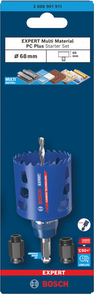 BOSCH EXPERT Multi Material Power Change Plus-Lochsägen Kit, 68 x 60 mm BOSCH EXPERT Multi Material Power Change Plus-Lochsägen Kit, 68 x 60 mm