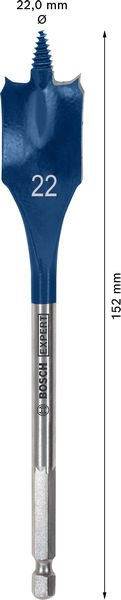 BOSCH EXPERT Self Cut Speed Flachfräsbohrer, 22 x 152 mm