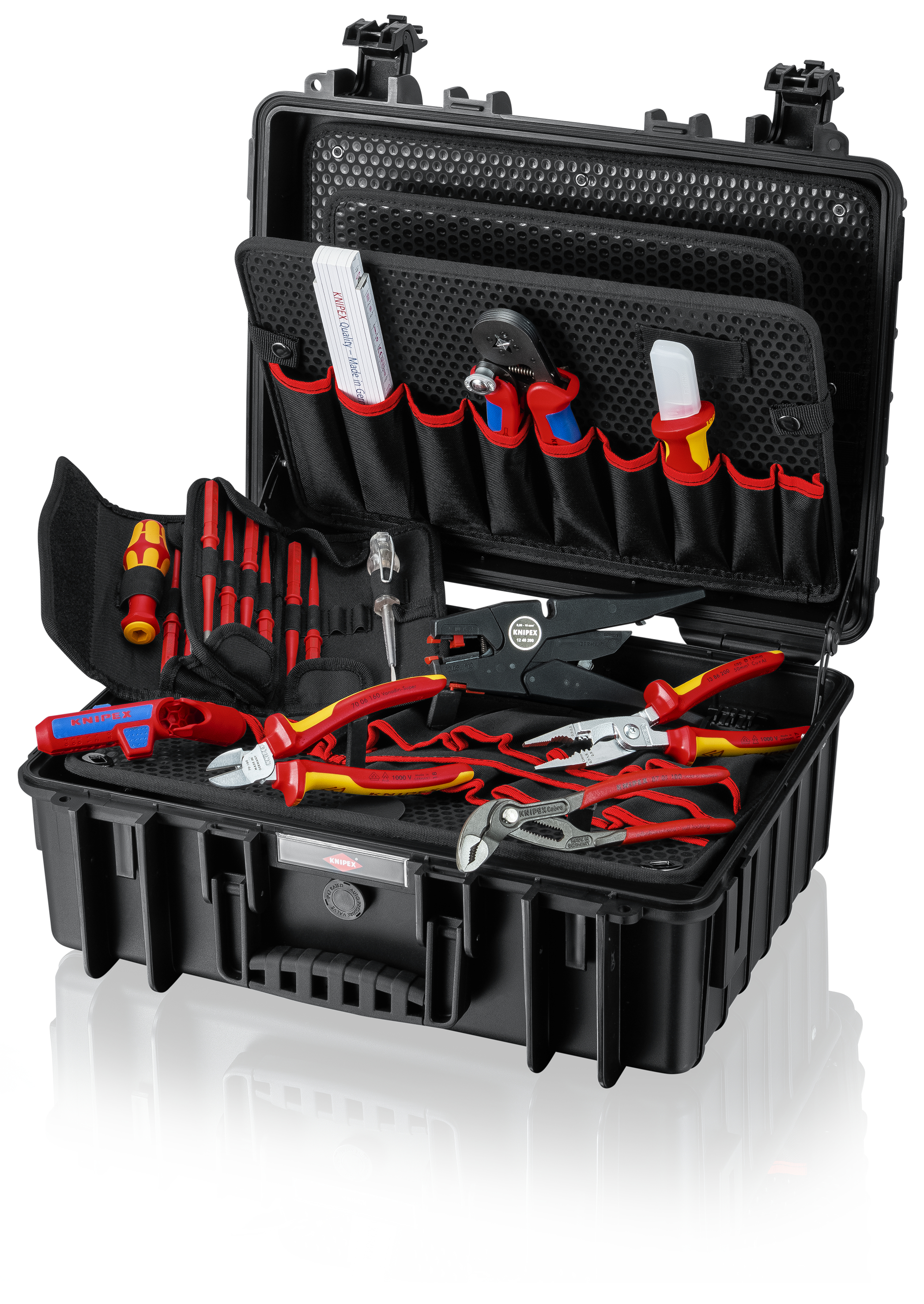 KNIPEX KNIPEX 00 21 35 Werkzeugkoffer "Robust23" Elektro 25-teilig 370 mm