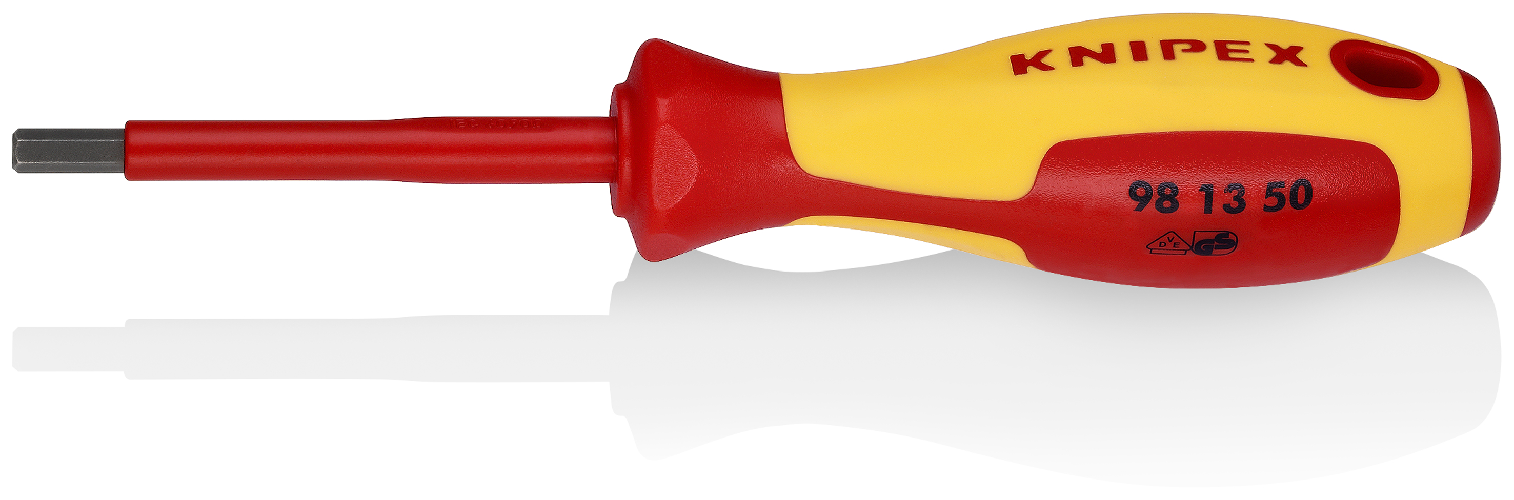 KNIPEX KNIPEX 98 13 50 Schraubendreher für Innensechskantschrauben 187 mm brüniert isoliert mit Mehrkomponenten-Hüllen, VDE-geprüft KNIPEX KNIPEX 98 13 50 Schraubendreher für Innensechskantschrauben 187 mm brüniert isoliert mit Mehrkomponenten-Hüllen, VDE-geprüft