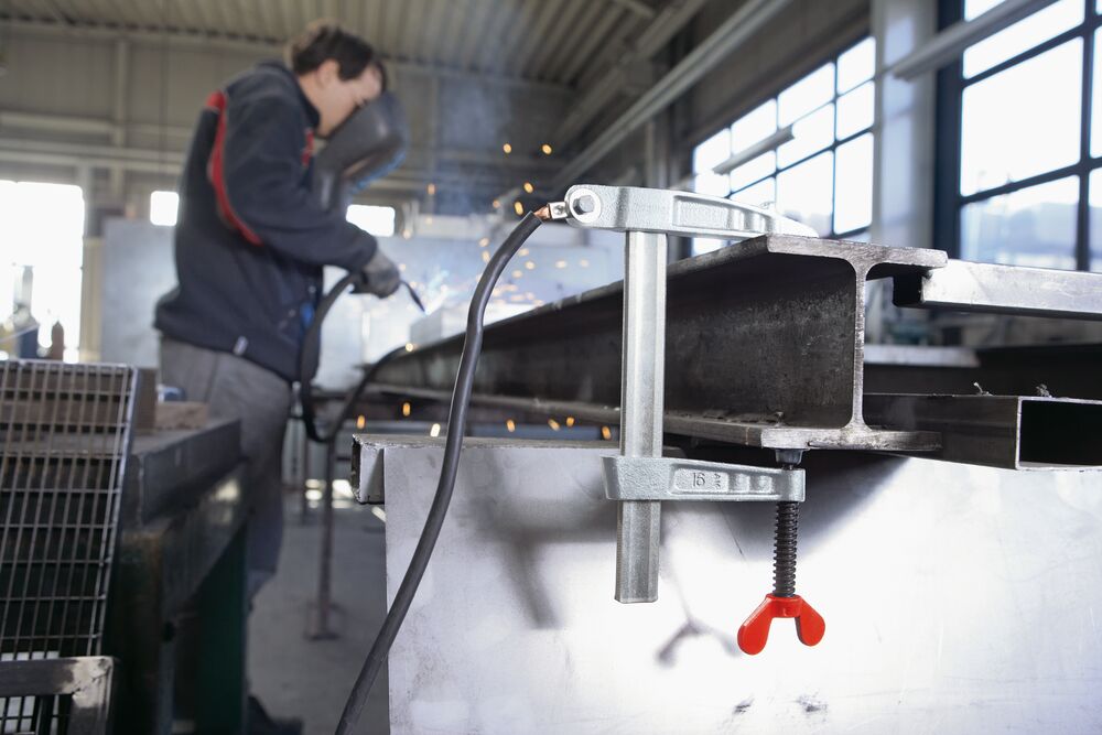 BESSEY Polschweißzwinge LP / TP mit Flügelschraube