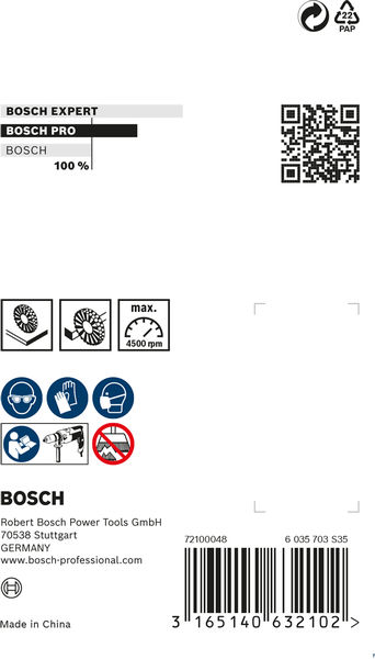 BOSCH PRO Wood Clean Scheibenbürste, 80 x 35 x 0,2 mm BOSCH PRO Wood Clean Scheibenbürste, 80 x 35 x 0,2 mm