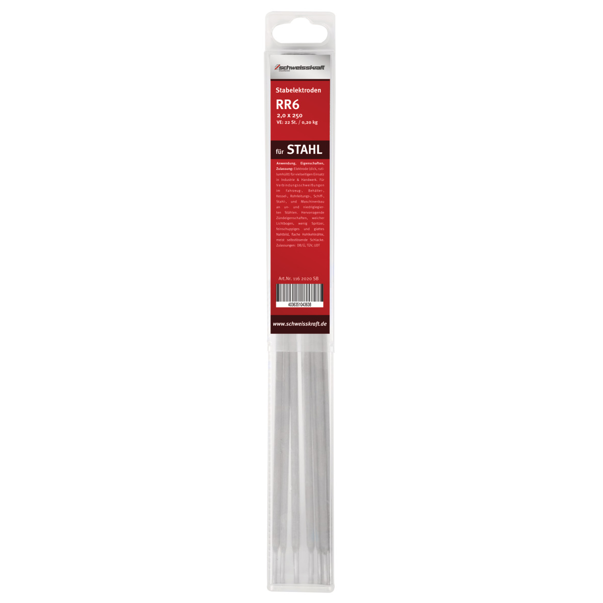 STÜRMER Stabelektrode Schweisskraft RR6 3,2 x 350 mm / SB STÜRMER Stabelektrode Schweisskraft RR6 3,2 x 350 mm / SB