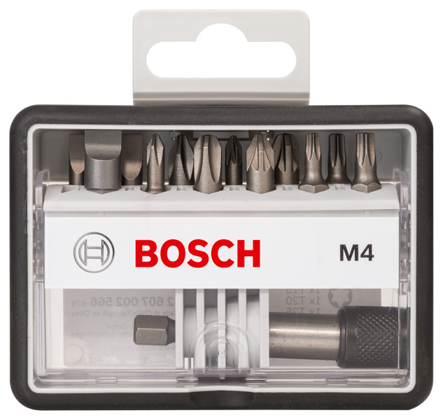 BOSCH 12+1-tlg. Schrauberbit-Set, Robust Line, M PH/PZ/T/S, Extra Hard-Ausführung BOSCH 12+1-tlg. Schrauberbit-Set, Robust Line, M PH/PZ/T/S, Extra Hard-Ausführung