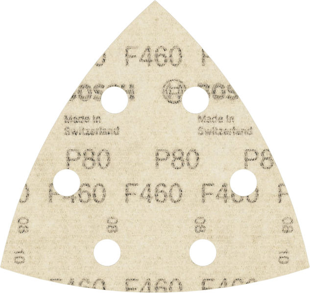 BOSCH PRO F460 Schleifblatt, 93 x 93 mm; G80, 5-tlg. BOSCH PRO F460 Schleifblatt, 93 x 93 mm; G80, 5-tlg.