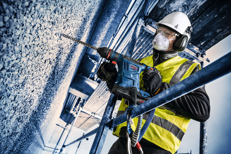 BOSCH EXPERT Akku-Bohrhammer mit SDS plus EXBH18V-32F, 2 x EXBA18V-80, XL-BOXX