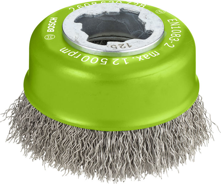 BOSCH PRO Stainless Steel clean X-Lock Topfbürste, 75 x 0,3 mm