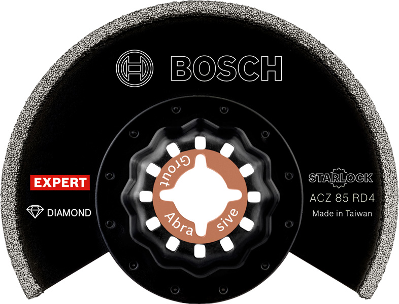 BOSCH EXPERT Grout Segment Blade ACZ 85 RD4 Blatt für Multifunktionswerkzeuge, 85 mm, 10 Stück