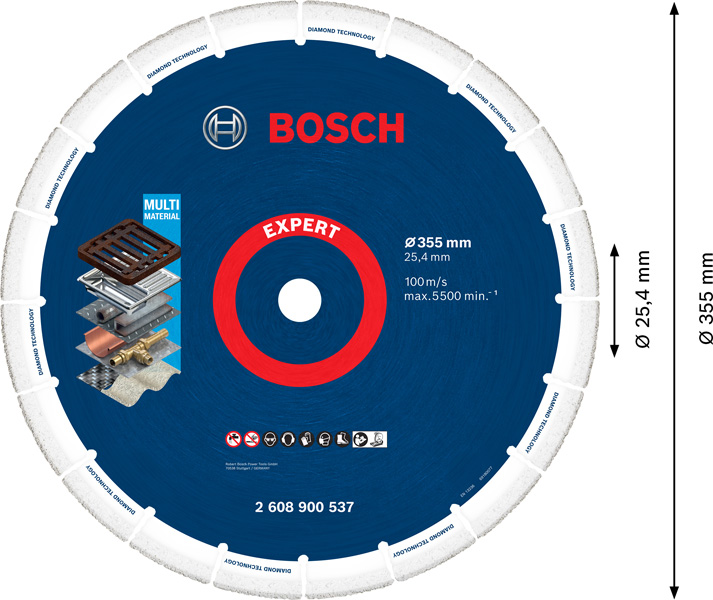 BOSCH EXPERT Diamond Metal Wheel Trennscheibe, 355x25,4 mm BOSCH EXPERT Diamond Metal Wheel Trennscheibe, 355x25,4 mm