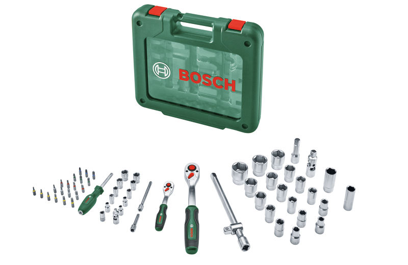 BOSCH Handwerkzeuge 1/4"- + 1/2"-Ratschen-Set 60-teilig BOSCH Handwerkzeuge 1/4"- + 1/2"-Ratschen-Set 60-teilig