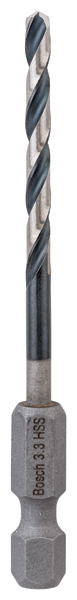 BOSCH HSS Spiralbohrer mit Sechskantschaft 3,3 mm BOSCH HSS Spiralbohrer mit Sechskantschaft 3,3 mm
