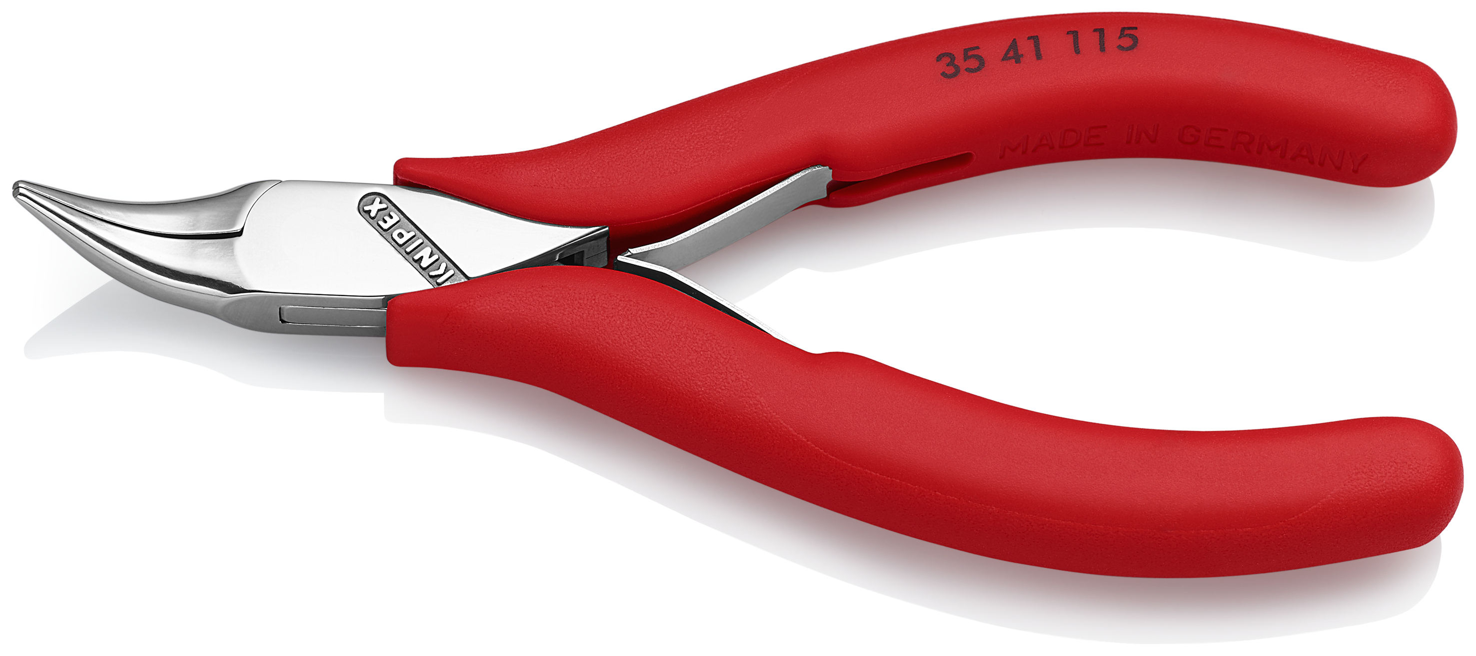 KNIPEX KNIPEX 35 41 115 Elektronik-Greifzange mit durchgestecktem Gelenk 115 mm tauchisoliert spiegelpoliert
