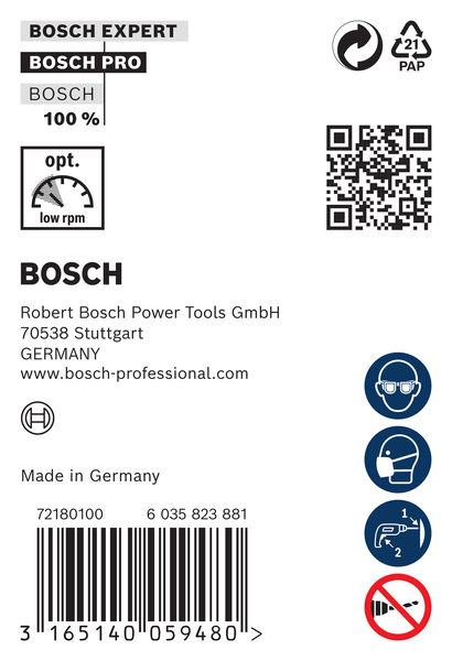 BOSCH PRO Wood HSS Installationsbohrer, 8 x 75 x 600 mm BOSCH PRO Wood HSS Installationsbohrer, 8 x 75 x 600 mm
