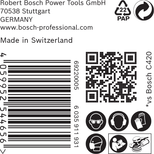 BOSCH EXPERT C470 Schleifscheibe, 125mm, K100, Multilochung, 50-tlg. BOSCH EXPERT C470 Schleifscheibe, 125mm, K100, Multilochung, 50-tlg.
