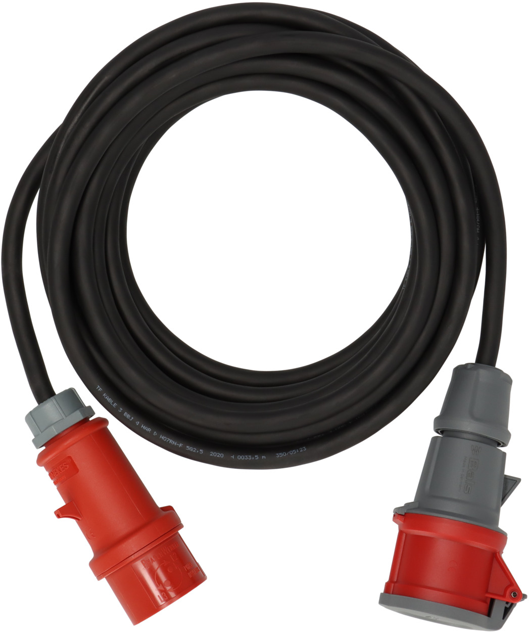 BRENNENSTUHL CEE Verlängerungskabel IP44 mit Phasenwender 10m schwarz H07RN-F 5G2,5 CEE 400V/16A