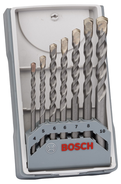 BOSCH 7-tlg. CYL-3 Betonbohrer-Set, 4/5/6/6/7/8/10 mm BOSCH 7-tlg. CYL-3 Betonbohrer-Set, 4/5/6/6/7/8/10 mm