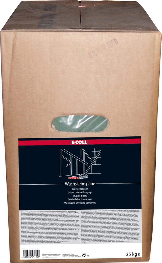 E-COLL Wachskehrspäne 25kg E-COLL Wachskehrspäne 25kg
