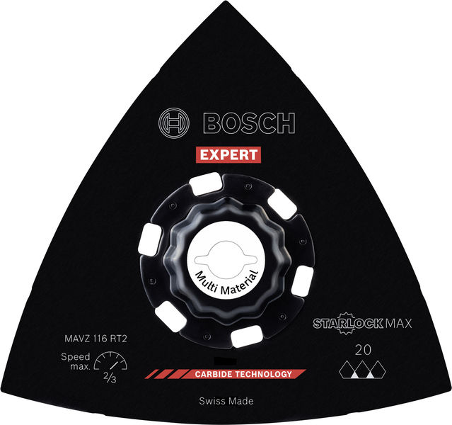 BOSCH EXPERT MAVZ 116 RT2 Schleifplatte, 116 mm BOSCH EXPERT MAVZ 116 RT2 Schleifplatte, 116 mm
